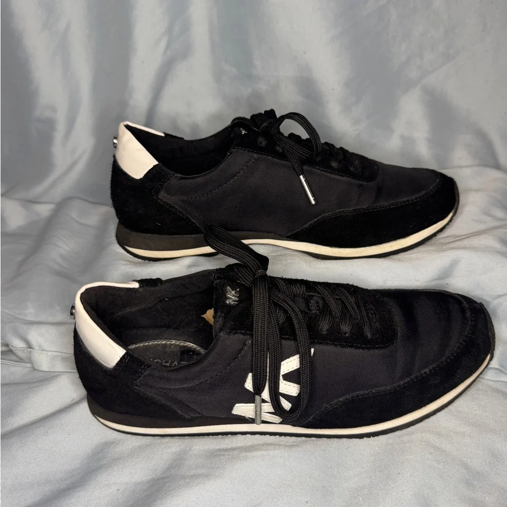 Michael Kors Black Nylon Suede Sneakers – Size 7M / 37